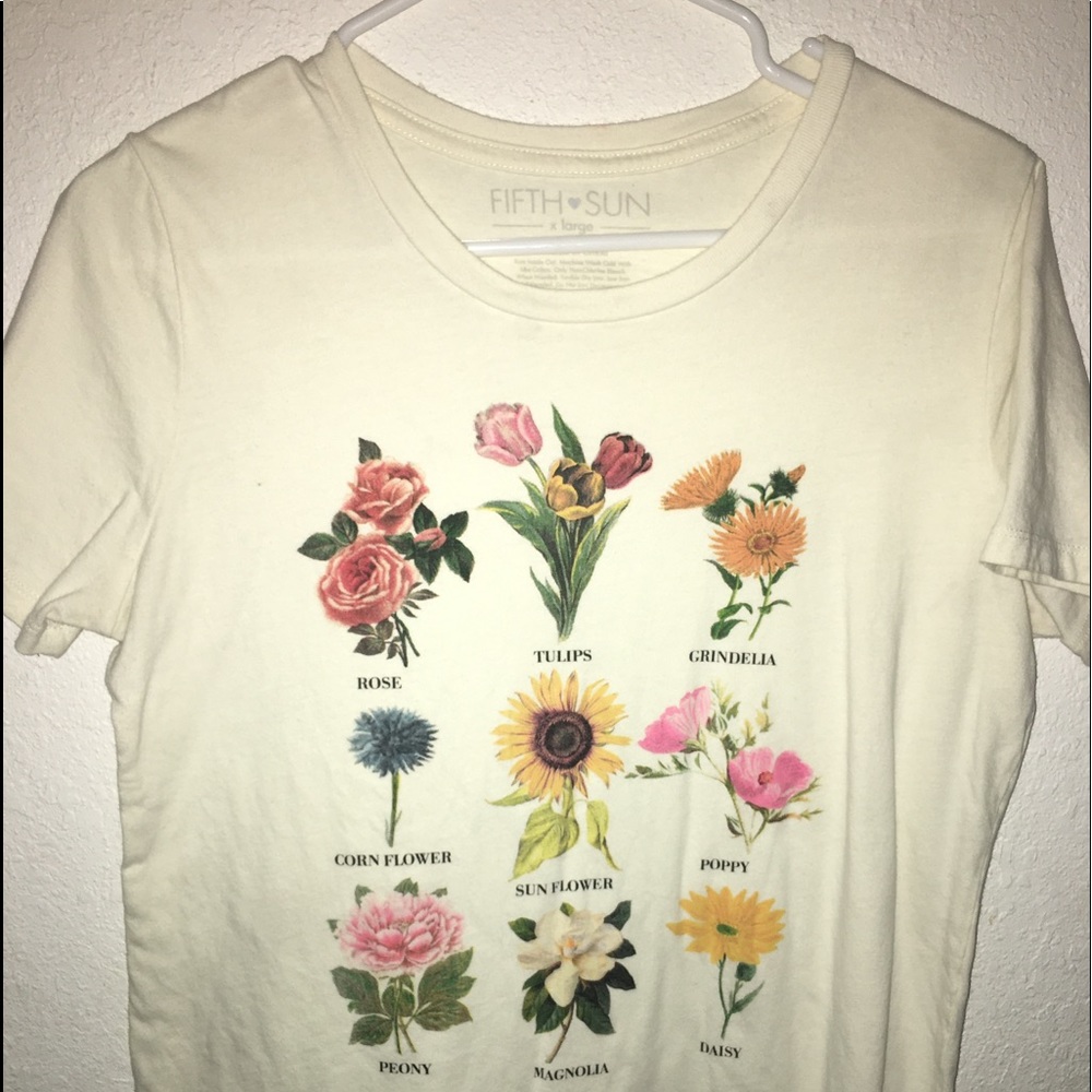 XL flower tee shirt